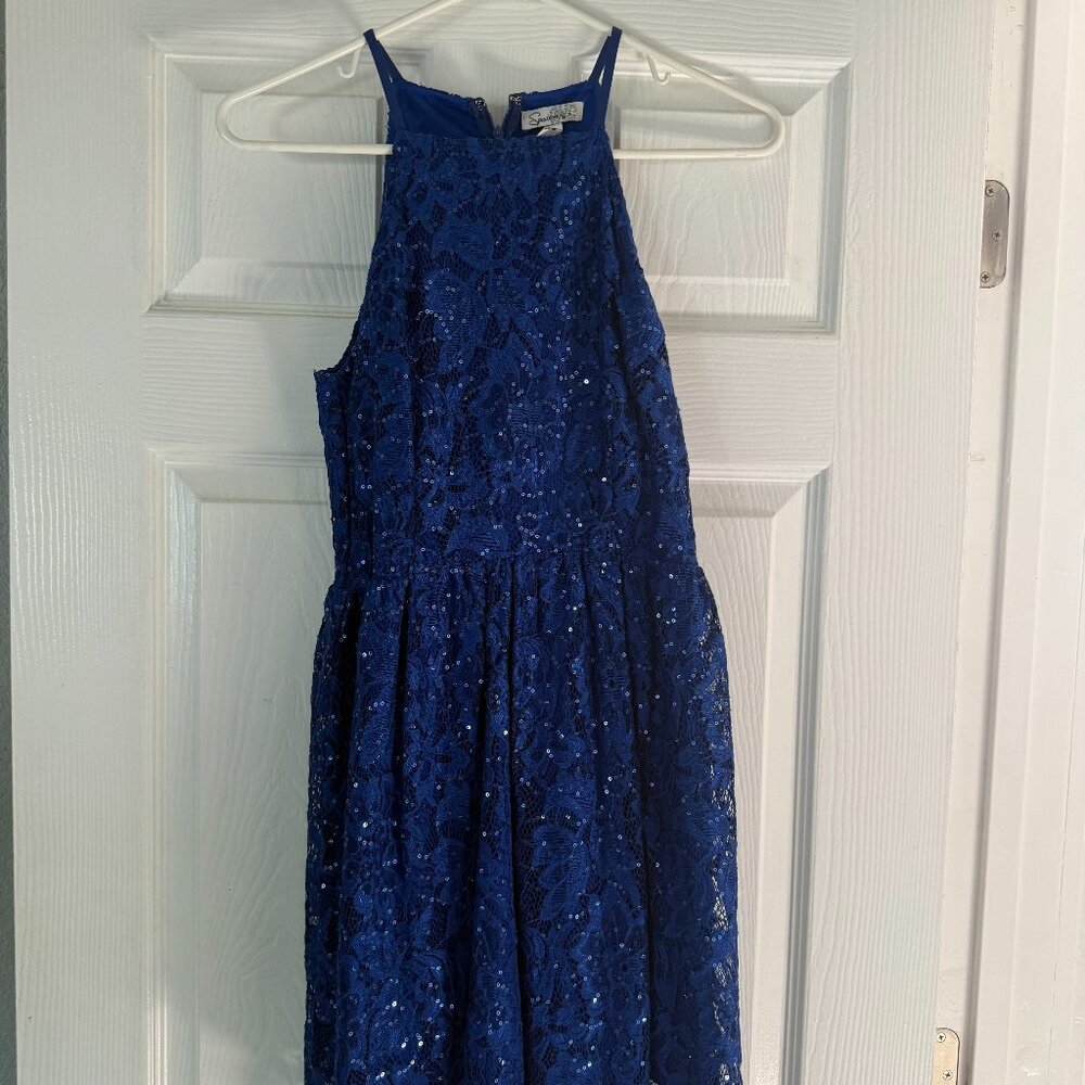 Blue Sequin Dress